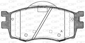 Open Parts BPA1208.02 - Brzdové platničky -