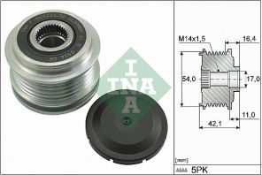 INA 535 0286 10 - Voľnobežka alternátora