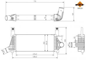 NRF 309129 - Chladič plniaceho vzduchu -
