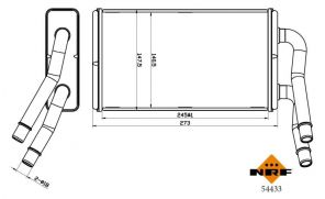 NRF 54433 - Výmenník tepla vnútorného kúrenia -