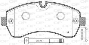 Open Parts BPA1243.00 - Brzdové platničky -