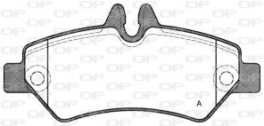 Open Parts BPA1246.00 - Brzdové platničky -