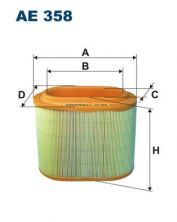 Filtron AE 358 - Vzduchový filter -