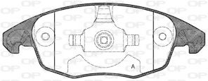 Open Parts BPA1248.00 - Brzdové platničky -