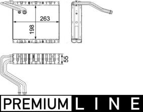 Mahle AE 85 000P - Výparník