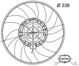 Mahle CFF 33 000S - Ventilátor motora