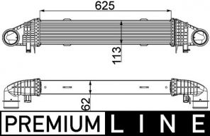 Mahle CI 359 000P - Chladič plniaceho vzduchu