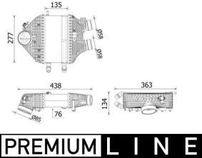 Mahle CI 618 000P - Chladič plniaceho vzduchu
