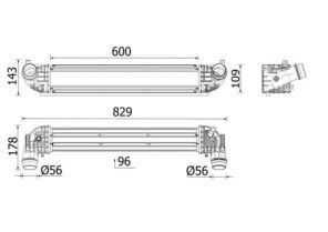 Mahle CI 668 000P - Chladič plniaceho vzduchu