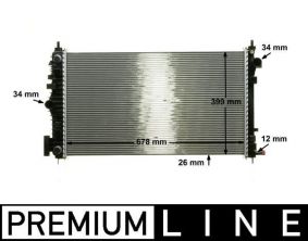 Mahle CR 1101 000P - Chladič vody -