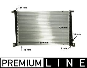 Mahle CR 1123 000P - Chladič vody -