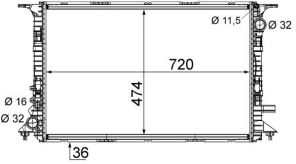 Mahle CR 1201 000S - Chladič vody -