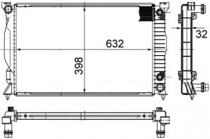 Mahle CR 1898 000S - Chladič vody -