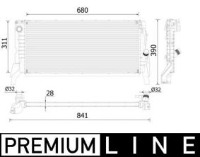 Mahle CR 2312 000P - Chladič vody -