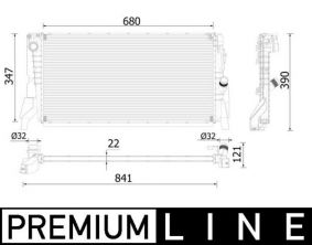 Mahle CR 2318 000P - Chladič vody -