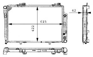 Mahle CR 248 000S - Chladič vody -