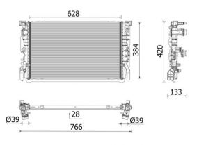 Mahle CR 2696 000P - Chladič vody -