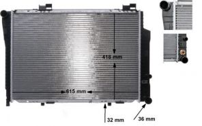 Mahle CR 270 000S - Chladič vody -