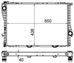 Mahle CR 295 000S - Chladič vody -