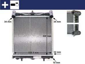 Mahle CR 370 000S - Chladič vody -
