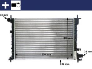 Mahle CR 381 000S - Chladič vody -