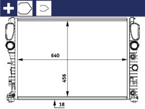 Mahle CR 512 000S - Chladič vody -
