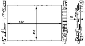 Mahle CR 661 000S - Chladič vody -