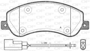 Open Parts BPA1250.02 - Brzdové platničky -