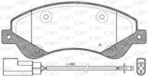 Open Parts BPA1251.02 - Brzdové platničky -