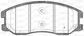Open Parts BPA1261.12 - Brzdové platničky -