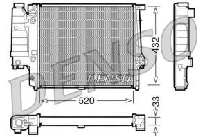 Denso DRM05060 - Chladič vody