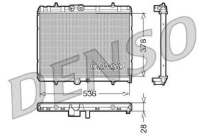 Denso DRM07015 - Chladič vody