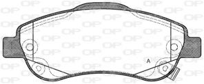 Open Parts BPA1289.02 - Brzdové platničky -