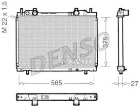Denso DRM09025 - Chladič vody