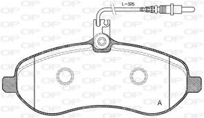 Open Parts BPA1292.01 - Brzdové platničky -