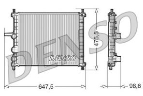 Denso DRM09038 - Chladič vody