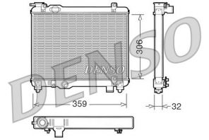 Denso DRM09082 - Chladič vody