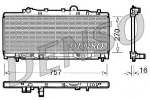 Denso DRM09090 - Chladič vody