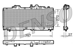Denso DRM09091 - Chladič vody