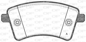 Open Parts BPA1351.00 - Brzdové platničky -