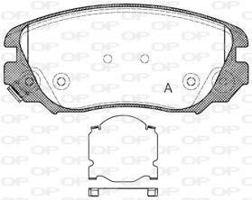 Open Parts BPA1385.02 - Brzdové platničky -