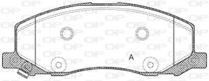 Open Parts BPA1386.02 - Brzdové platničky -