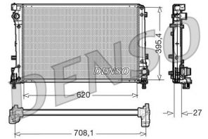 Denso DRM09163 - Chladič vody