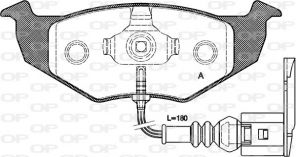 Open Parts BPA0609.11 - Brzdové platničky -