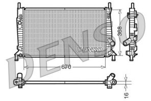 Denso DRM10075 - Chladič vody