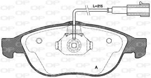 Open Parts BPA0660.11 - Brzdové platničky -