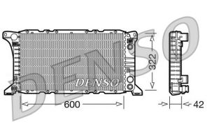 Denso DRM10092 - Chladič vody