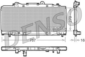 Denso DRM13002 - Chladič vody