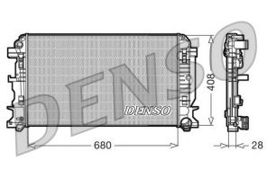 Denso DRM17009 - Chladič vody