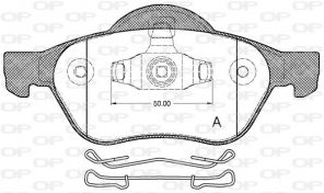 Open Parts BPA0962.10 - Brzdové platničky -